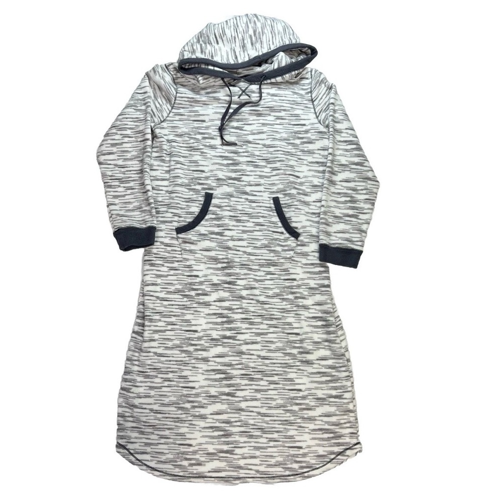 Cuddle Duds Women’s Lounge Robe Dress Fleece Soft Long Sleeve Hood Pockets Sz M